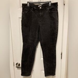 Loft Outlet Black Curvy Skinny Plus Size Denim Jeans